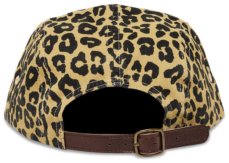 Supreme Washed Chino Twill Camp Cap Leopard