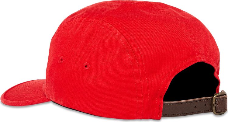 Supreme Washed Chino Twill Camp Cap Red