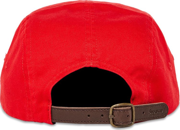 Supreme Washed Chino Twill Camp Cap Red