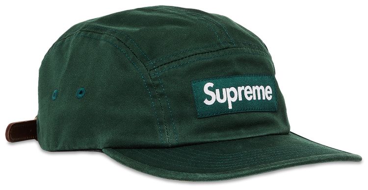 Supreme Washed Chino Twill Camp Cap Pine Green