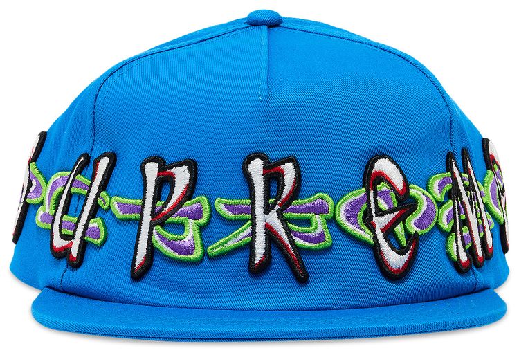 Supreme AOI Spellout 5 Panel Blue