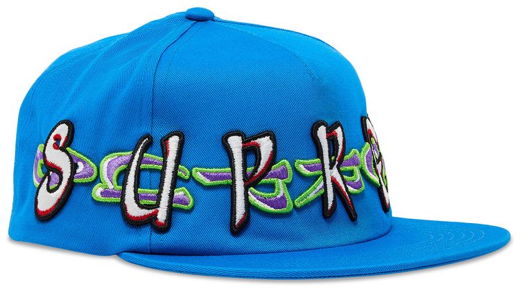 Supreme AOI Spellout 5 Panel Blue