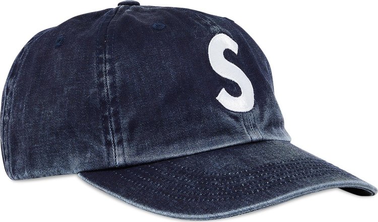 Supreme Pigment Print S Logo 6 Panel Navy