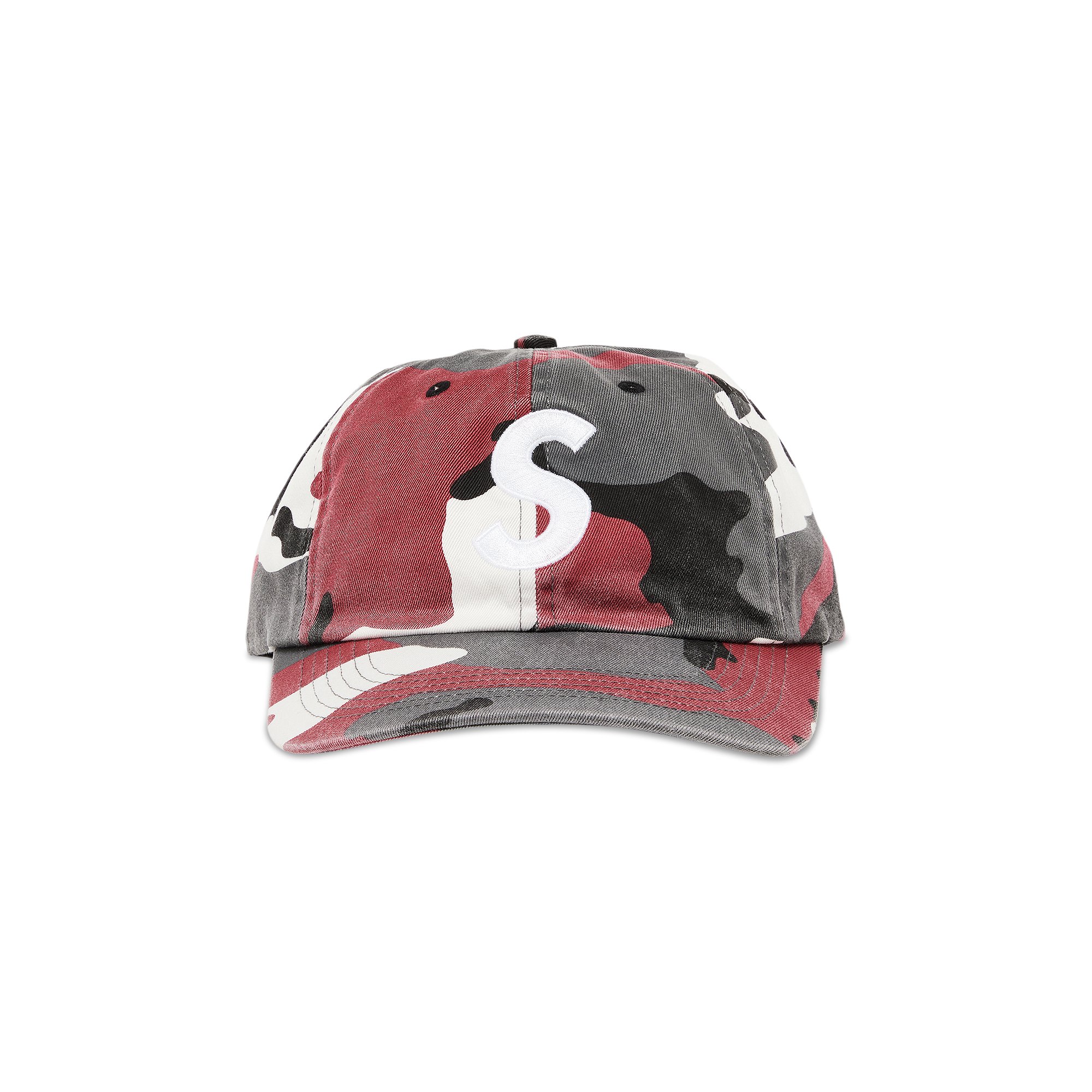 Buy Supreme Pigment Print S Logo 6-Panel 'Red Camo' - FW23H108 RED
