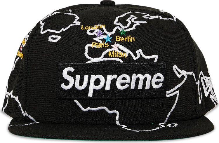 Box logo hat Supreme Black size L International in Cotton - 27018021