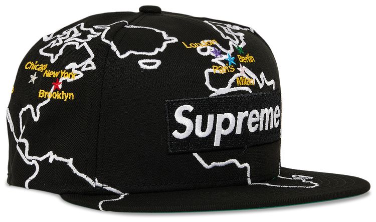 Supreme Worldwide Box Logo New Era Black