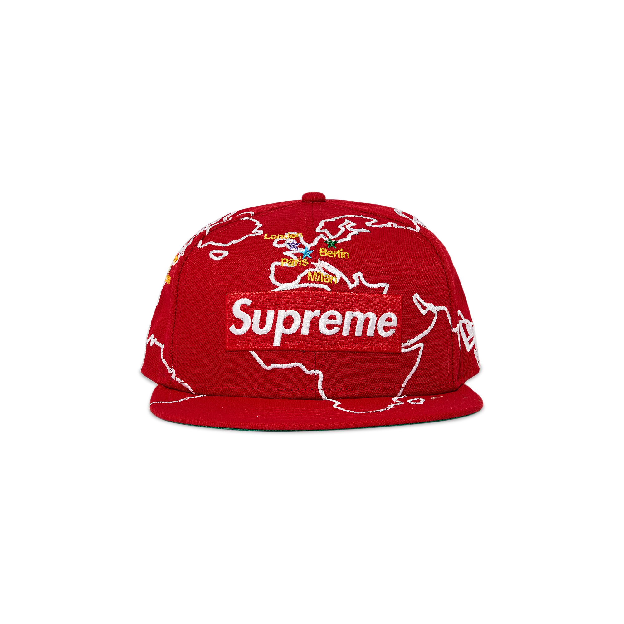 Buy Supreme Worldwide Box Logo New Era 'Red' - FW23H21 RED | GOAT IT