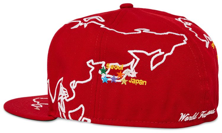 Supreme Worldwide Box Logo New Era Red