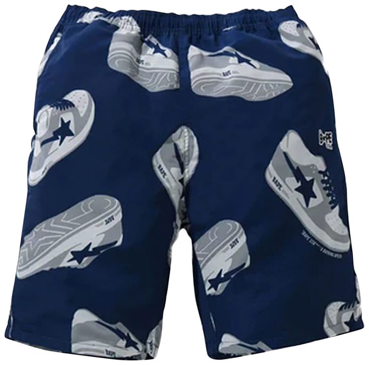 BAPE Random Bape Sta Track Shorts Navy