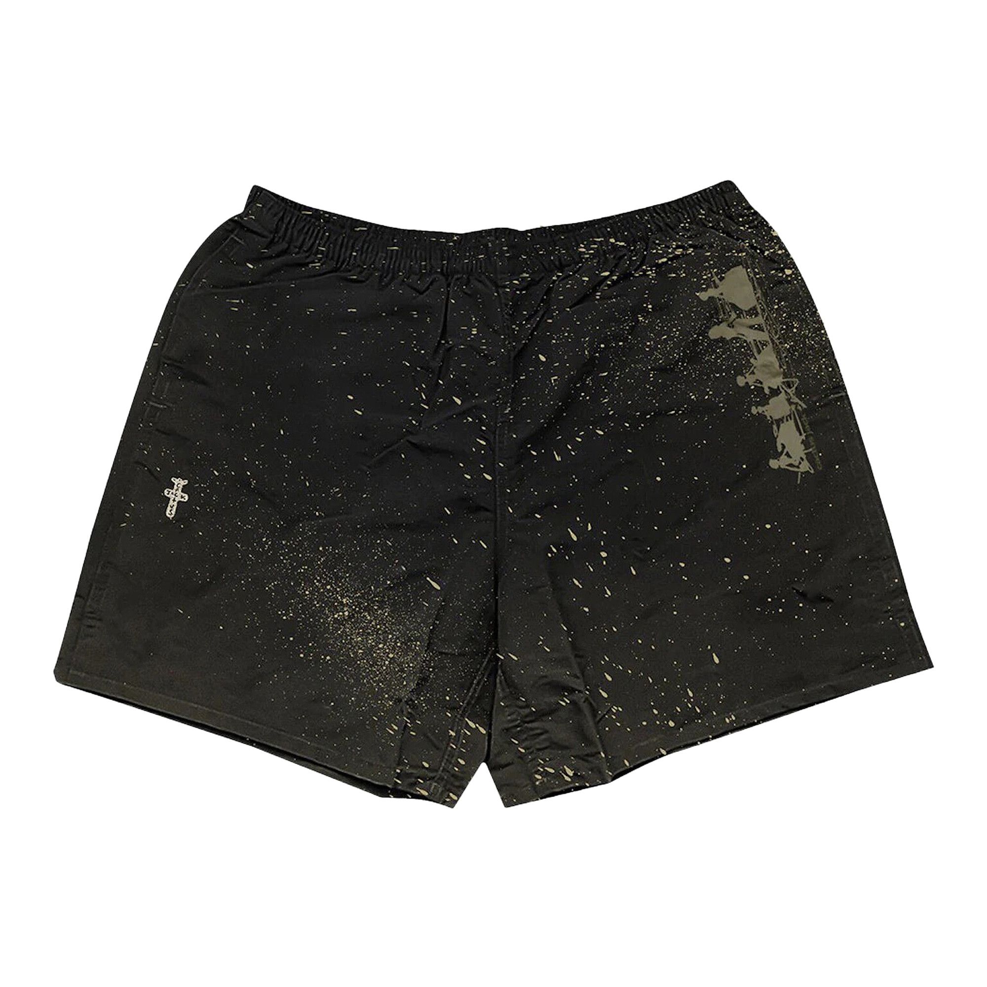 Travis Scott Splatter Shorts 'Black'