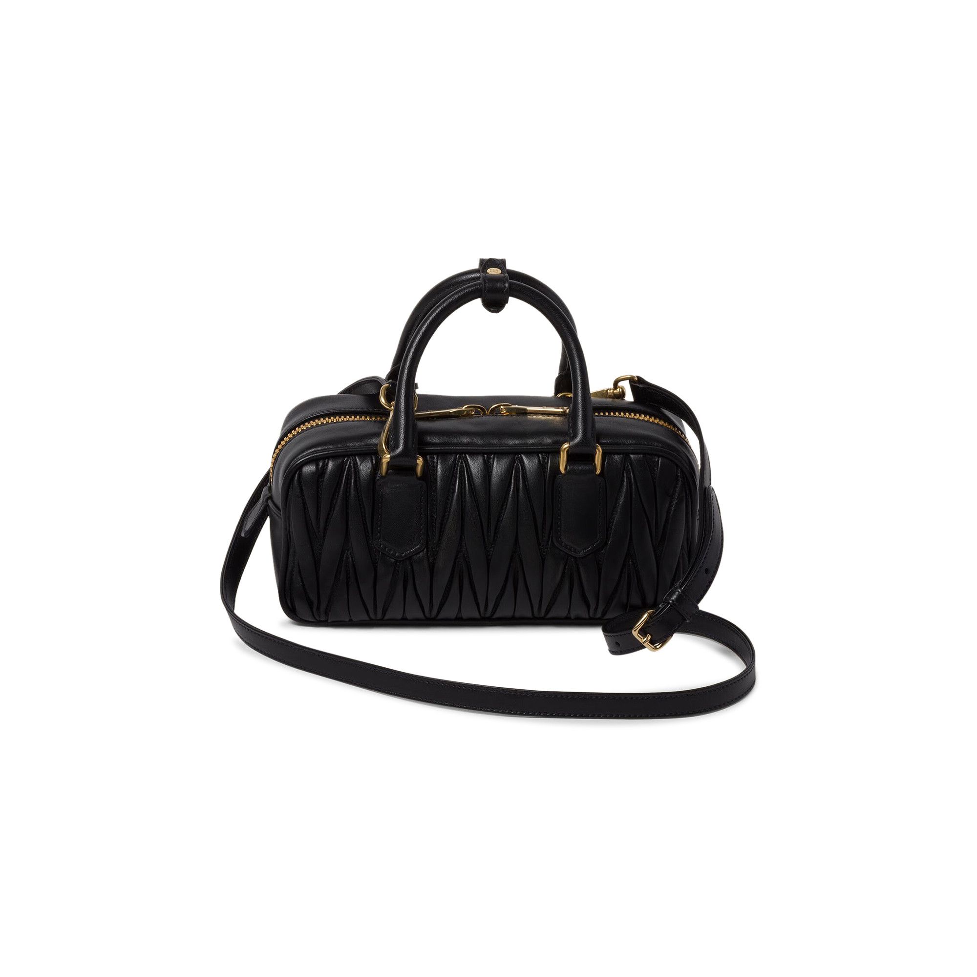 Buy Miu Miu Arcadie Matelasse Nappa Bag 'Black' - 5BB142 N88