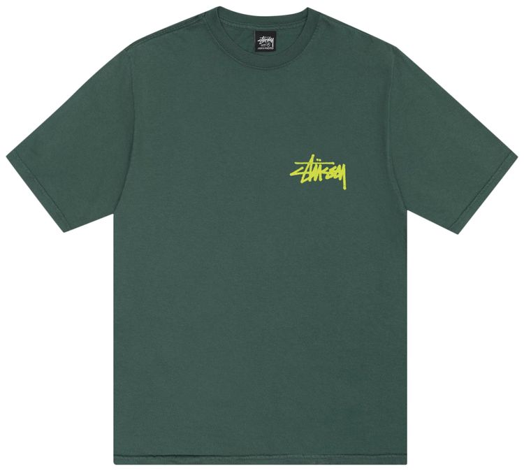 Stussy Old Phone Tee Forest Green