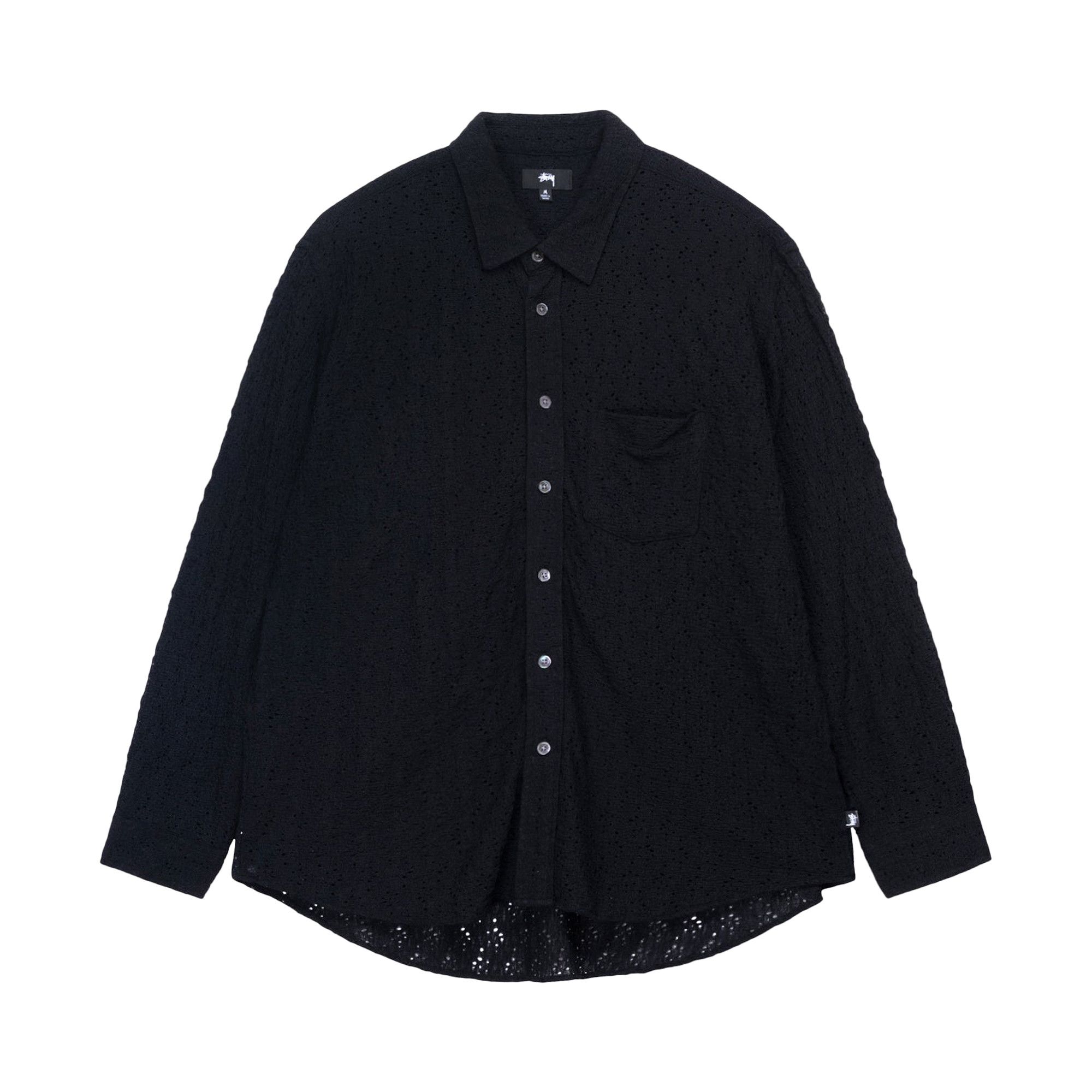 Stussy lace shirts Mサイズ Buy Stussy Lace Long-Sleeve Shirt 'Black' - 1110301 BLAC | GOAT