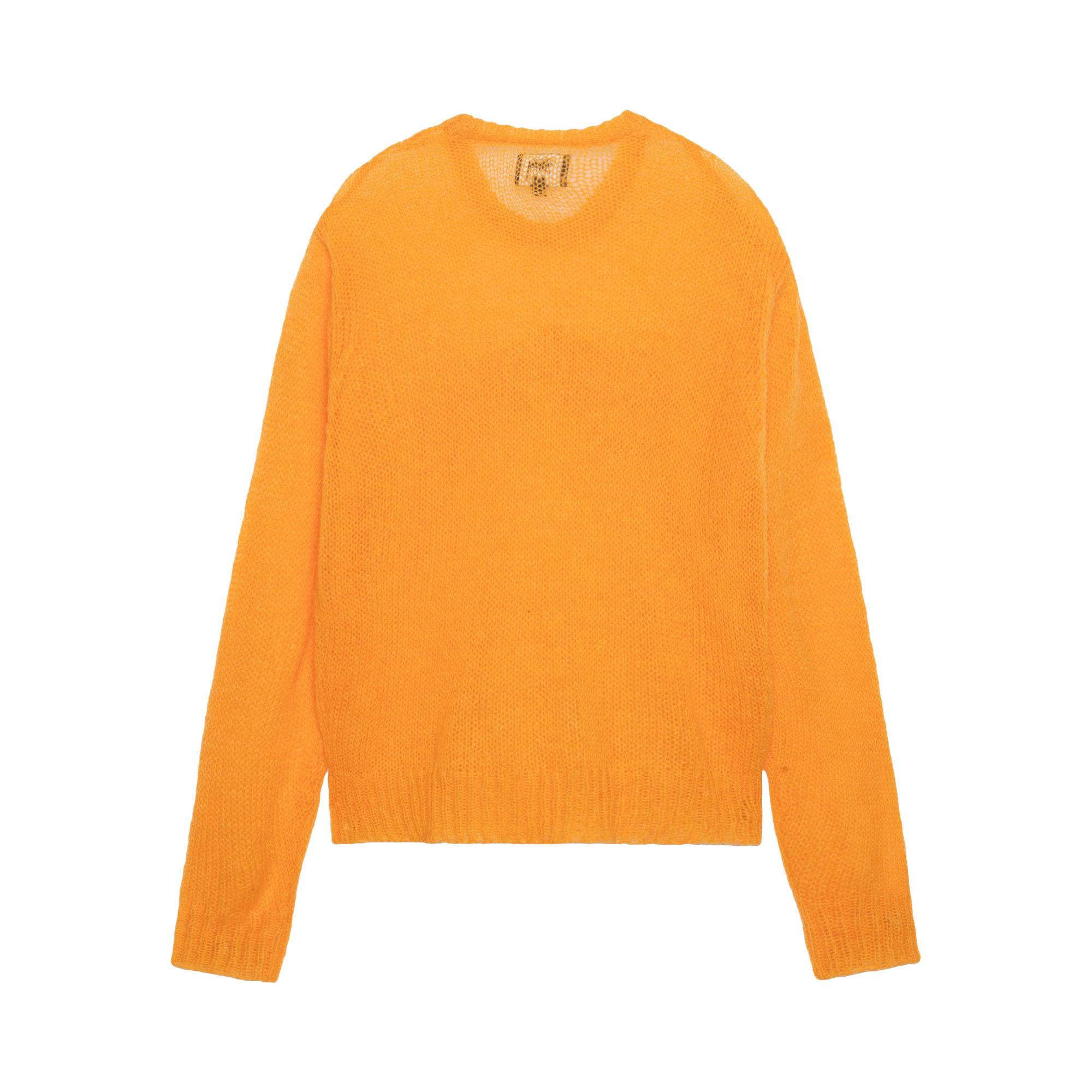 Buy Stussy Loose Knit Logo Sweater 'Orange' - 117180 ORAN | GOAT