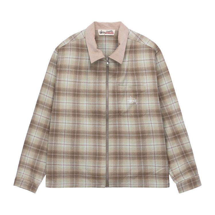 Buy Stussy Frank Plaid Zip Shirt  