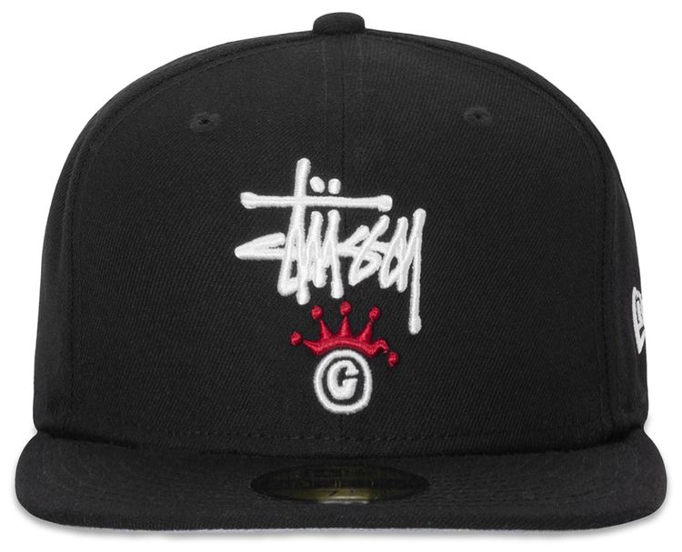 Stussy x New Era 59Fifty Copyright Crown Black