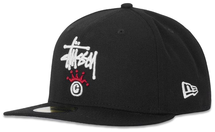 Stussy x New Era 59Fifty Copyright Crown Black