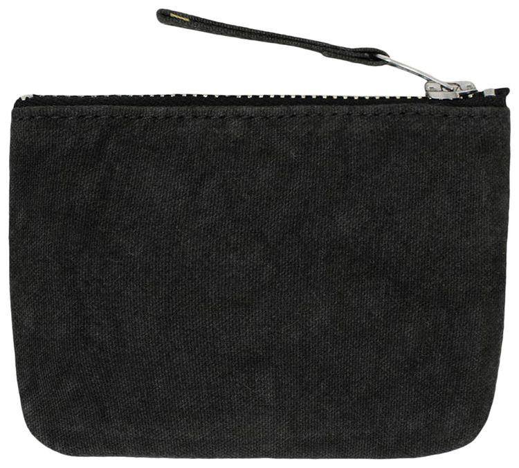 Stussy Canvas Coin Pouch Washed Black