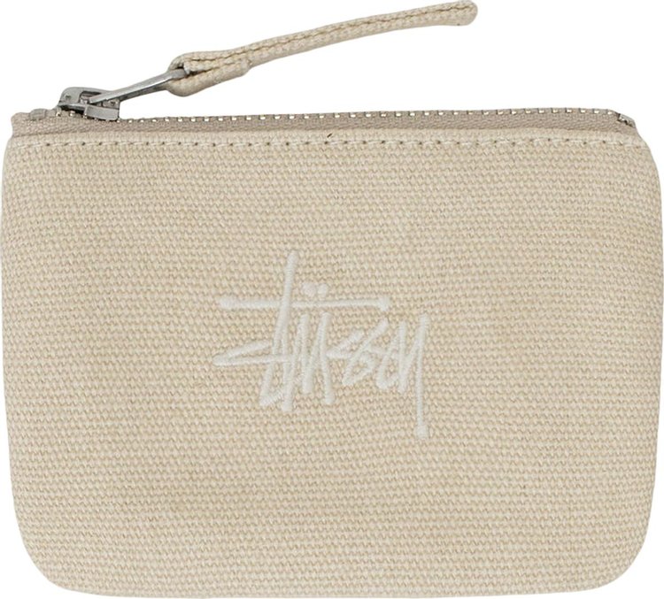 Stussy Canvas Coin Pouch 'Natural'