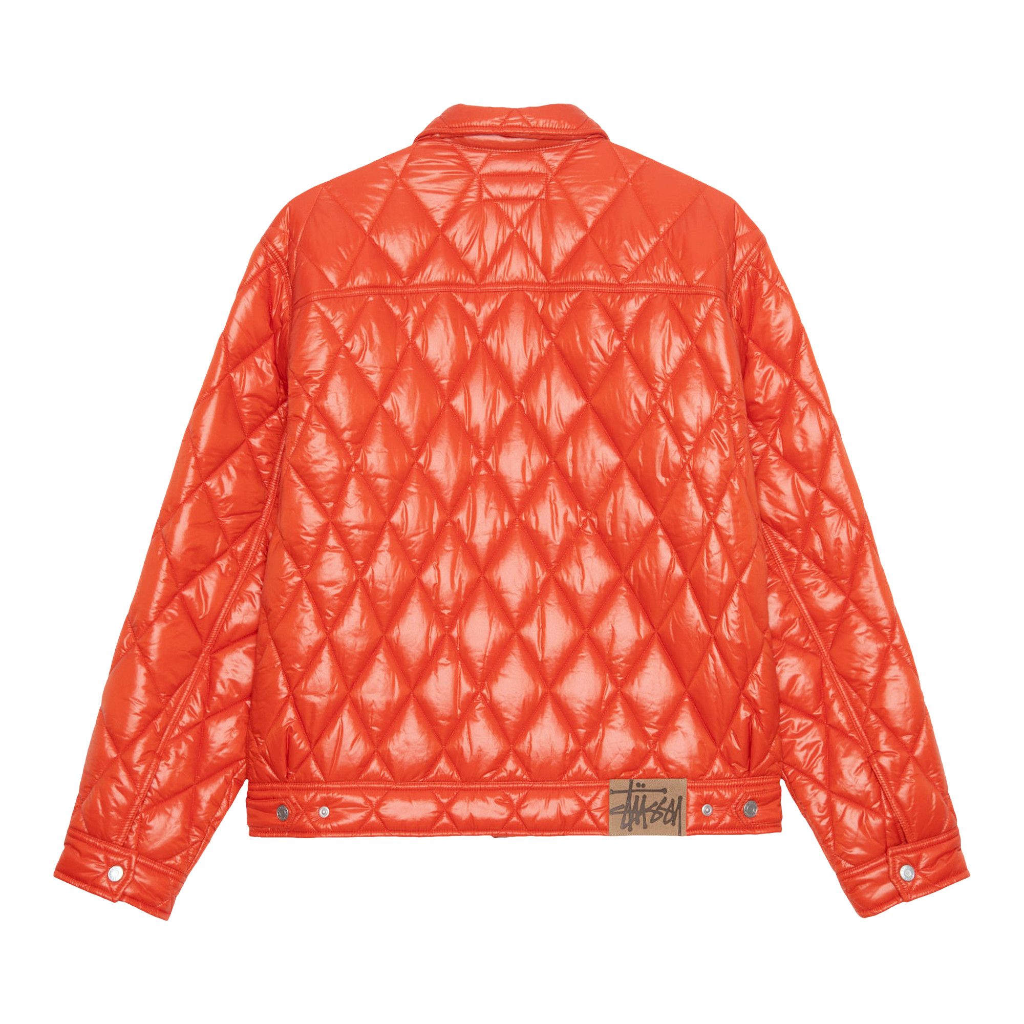 Buy Stussy Ranch Jacket Quilted Nylon 'Persimmon' - 115712 PERS | GOAT