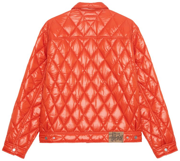 Stussy Ranch Jacket Quilted Nylon Persimmon