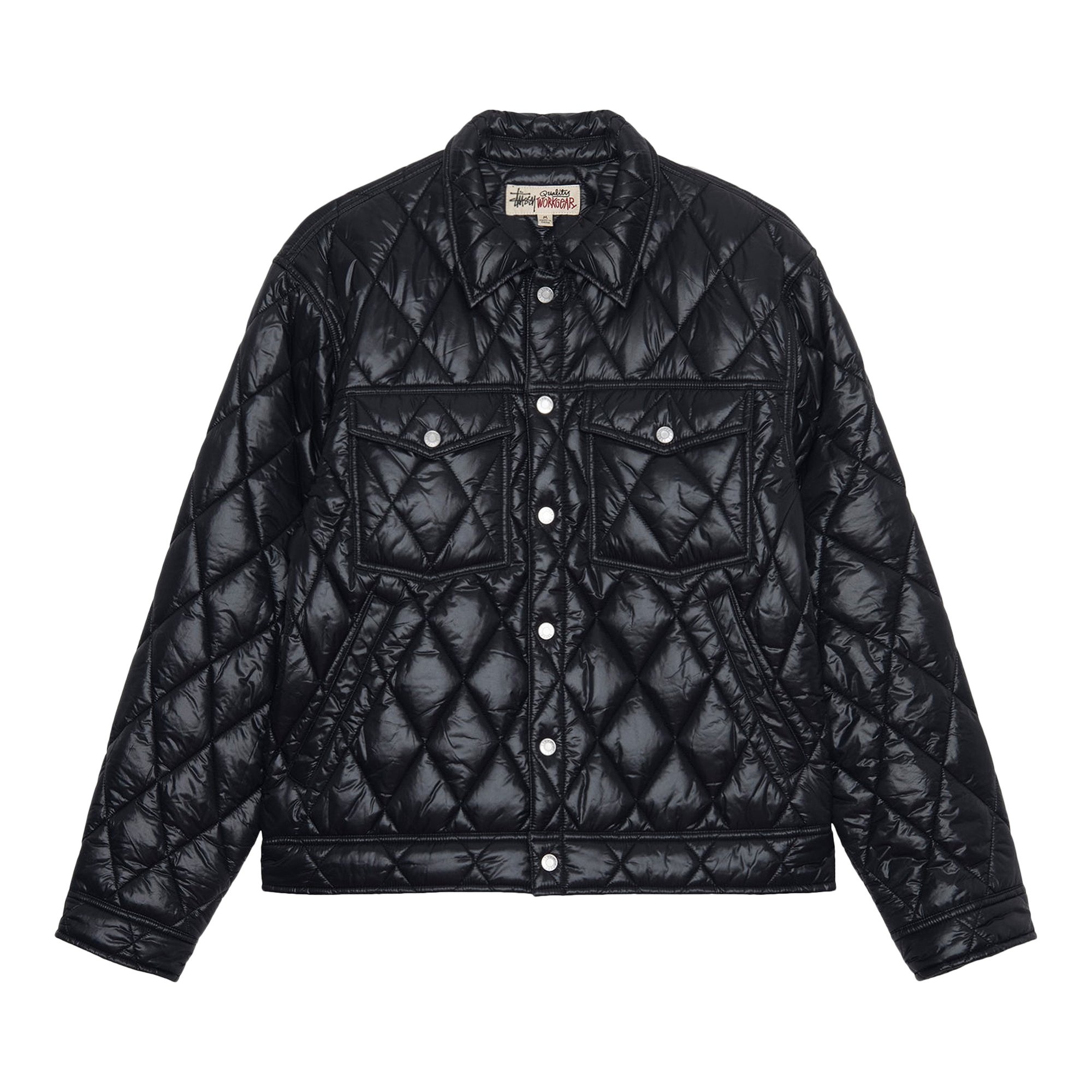 Buy Stussy Ranch Jacket Quilted Nylon 'Black' - 115712 BLAC | GOAT