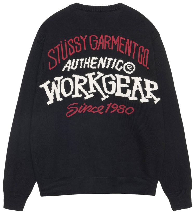 Stussy Authentic Workgear Sweater Black