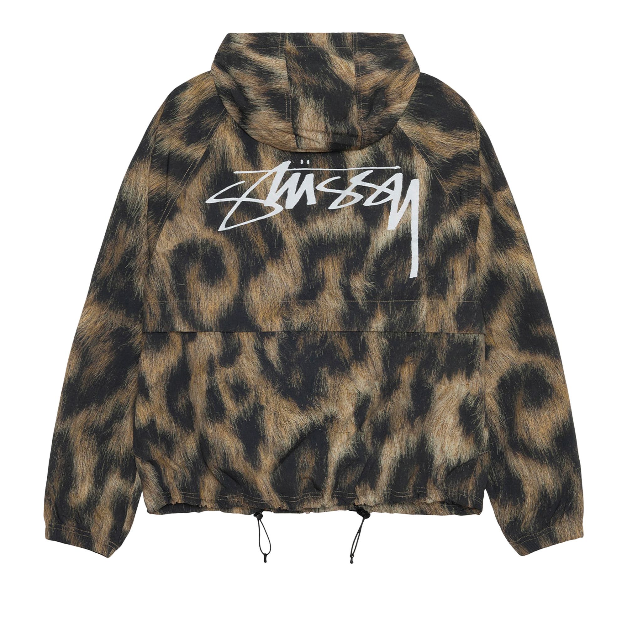 Size xxl Stussy Beach Shell Fur Print Jacket Brown