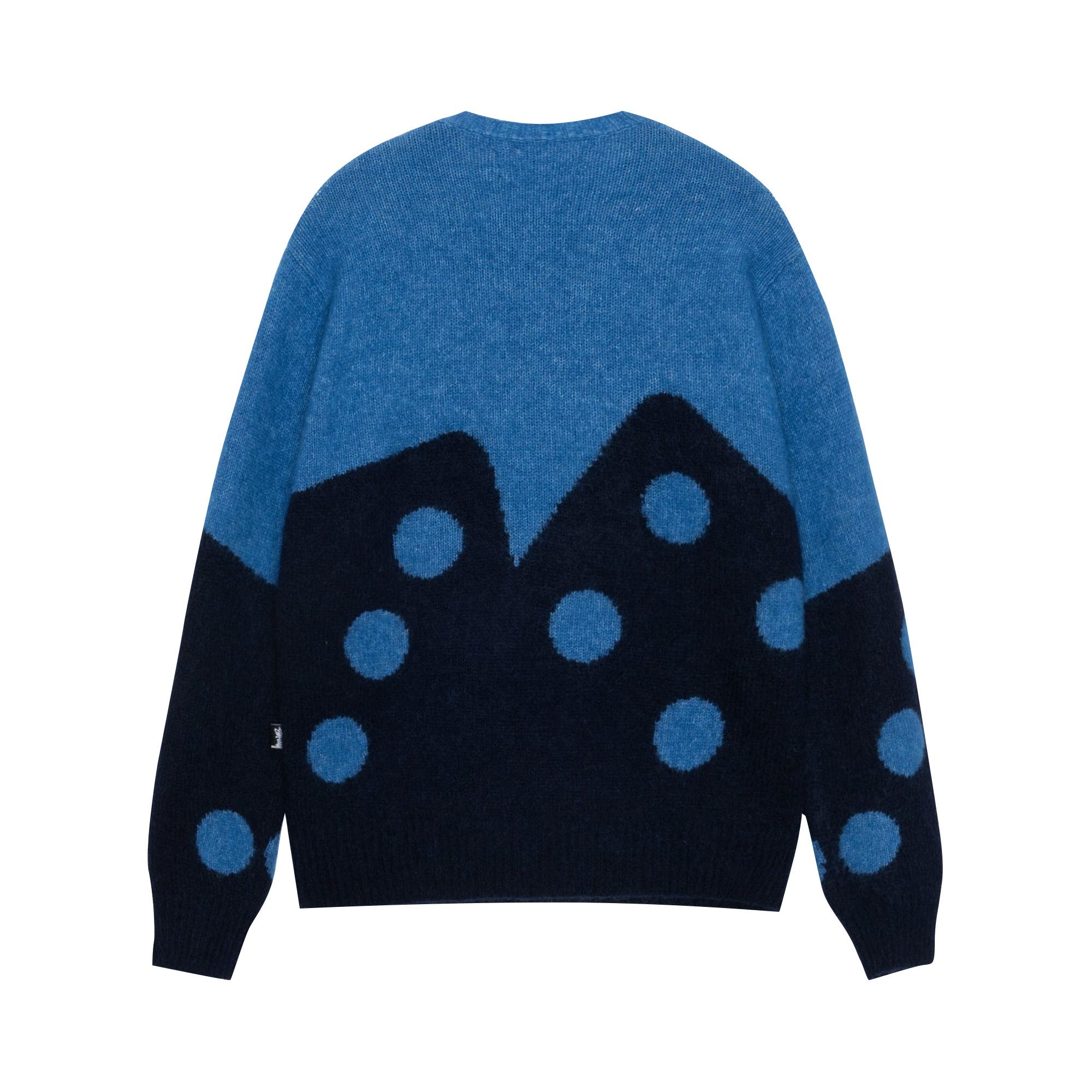 Buy Stussy Dice Fuzzy Crew 'Blue' - 117208 BLUE | GOAT