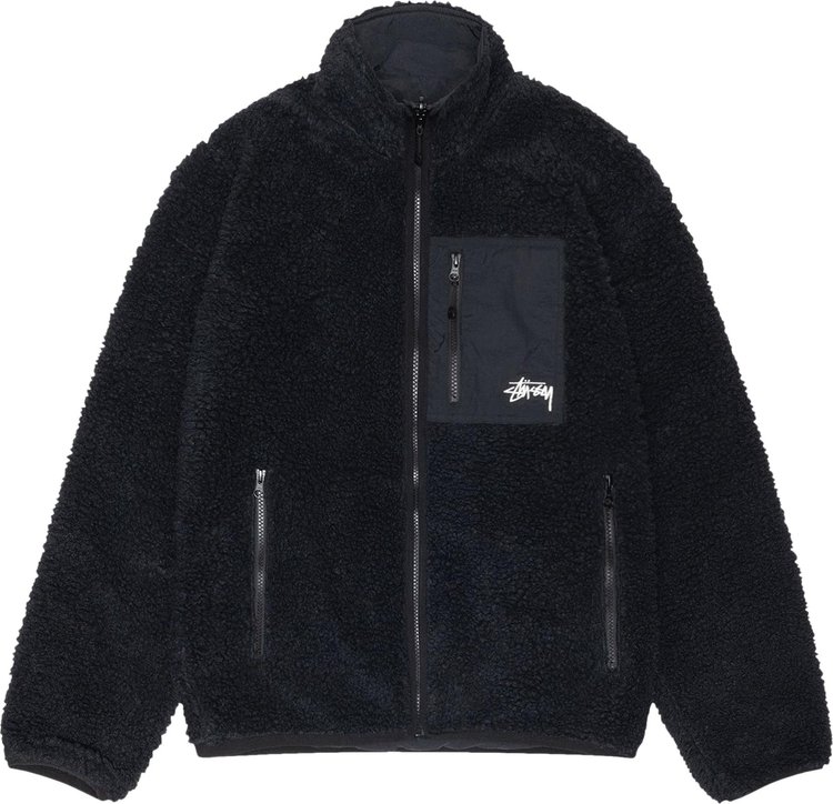 Stussy Sherpa Reversible Jacket 'Black'