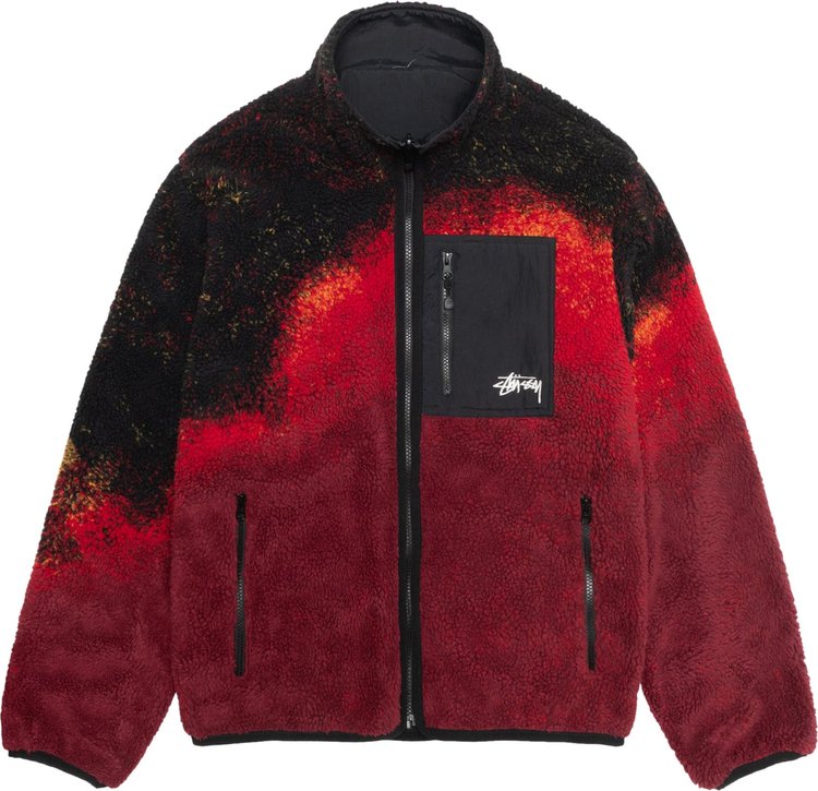 Stussy Sherpa Reversible Jacket 'Lava'