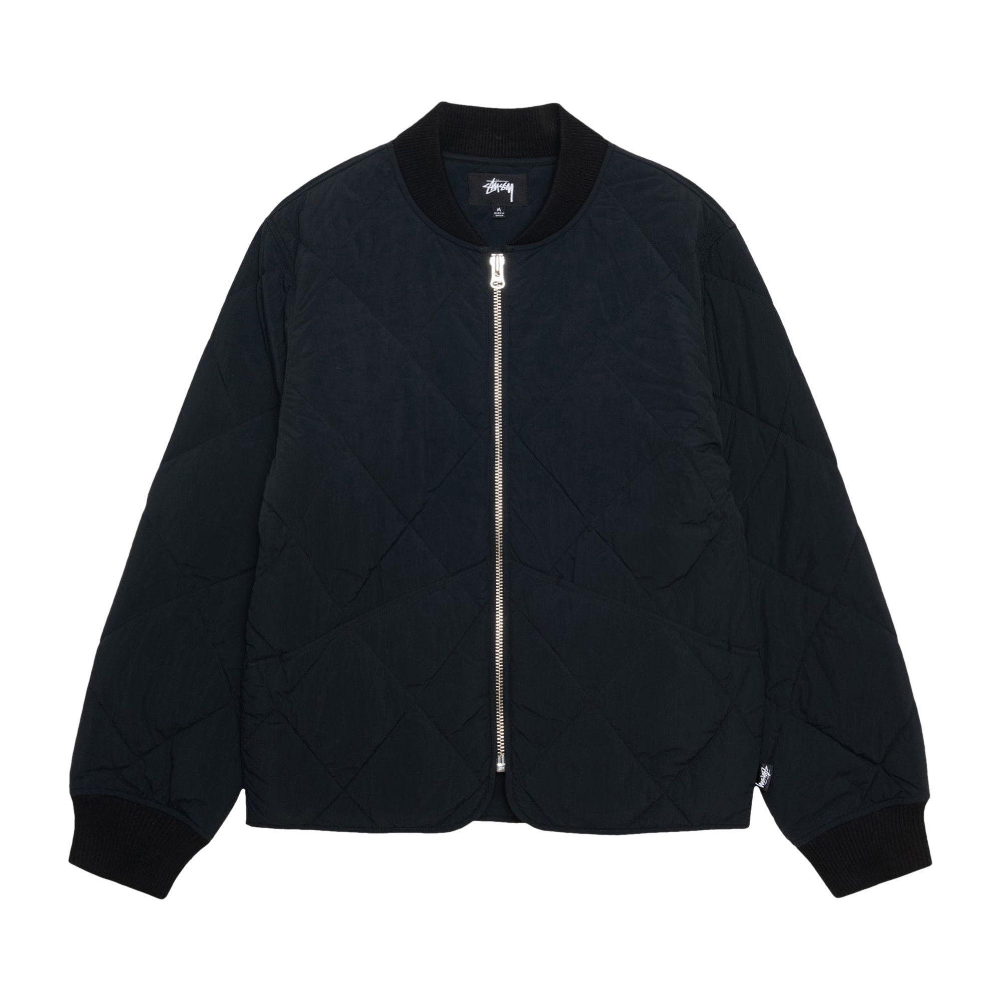 Size xl Stussy 8 Ball Quilted Liner Jacket 'Black'
