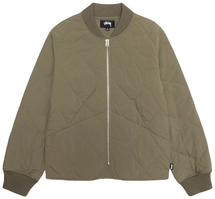 Buy Stussy 8 Ball Quilted Liner Jacket 'Olive' 115740 OLIV GOAT