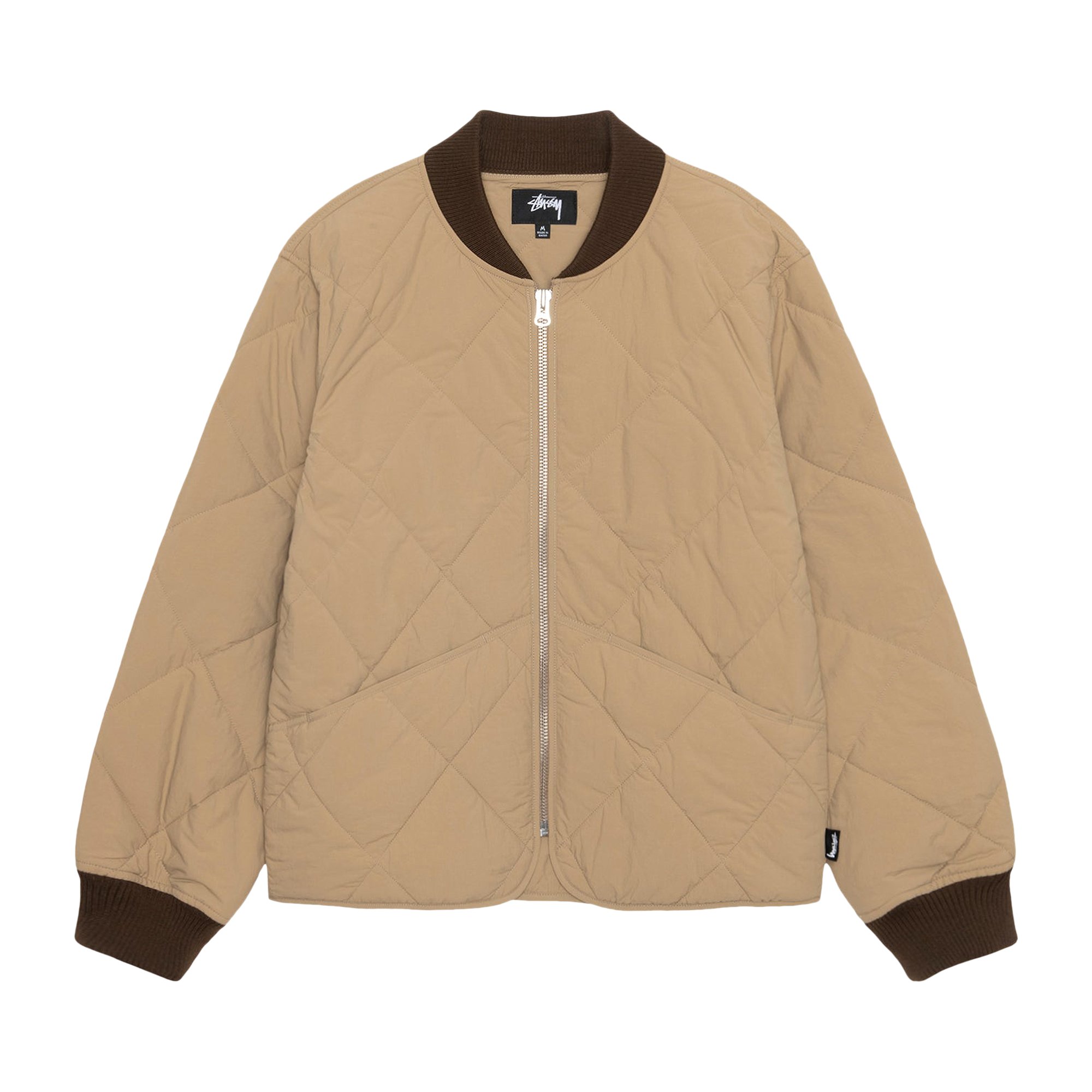 Buy Stussy 8 Ball Quilted Liner Jacket 'Brown' - 115740 BROW | GOAT