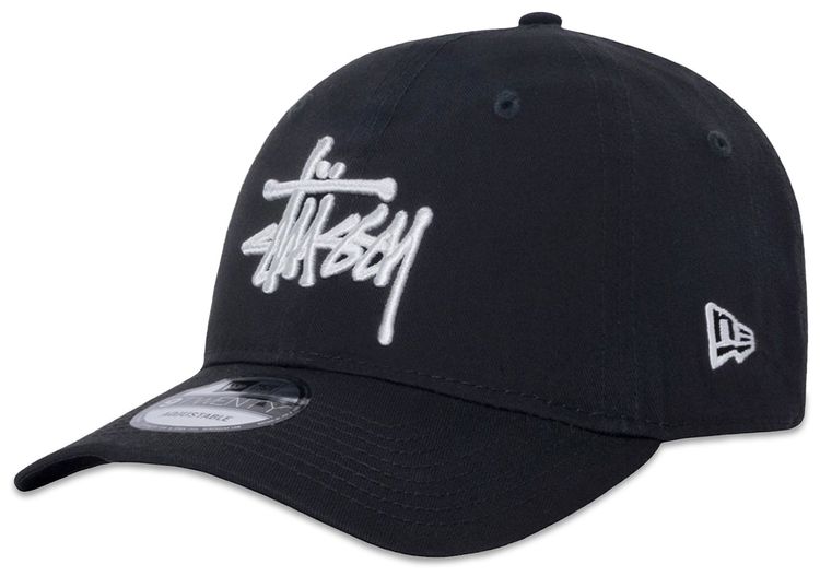 Stussy x New Era 9Twenty Basic Strapback Black
