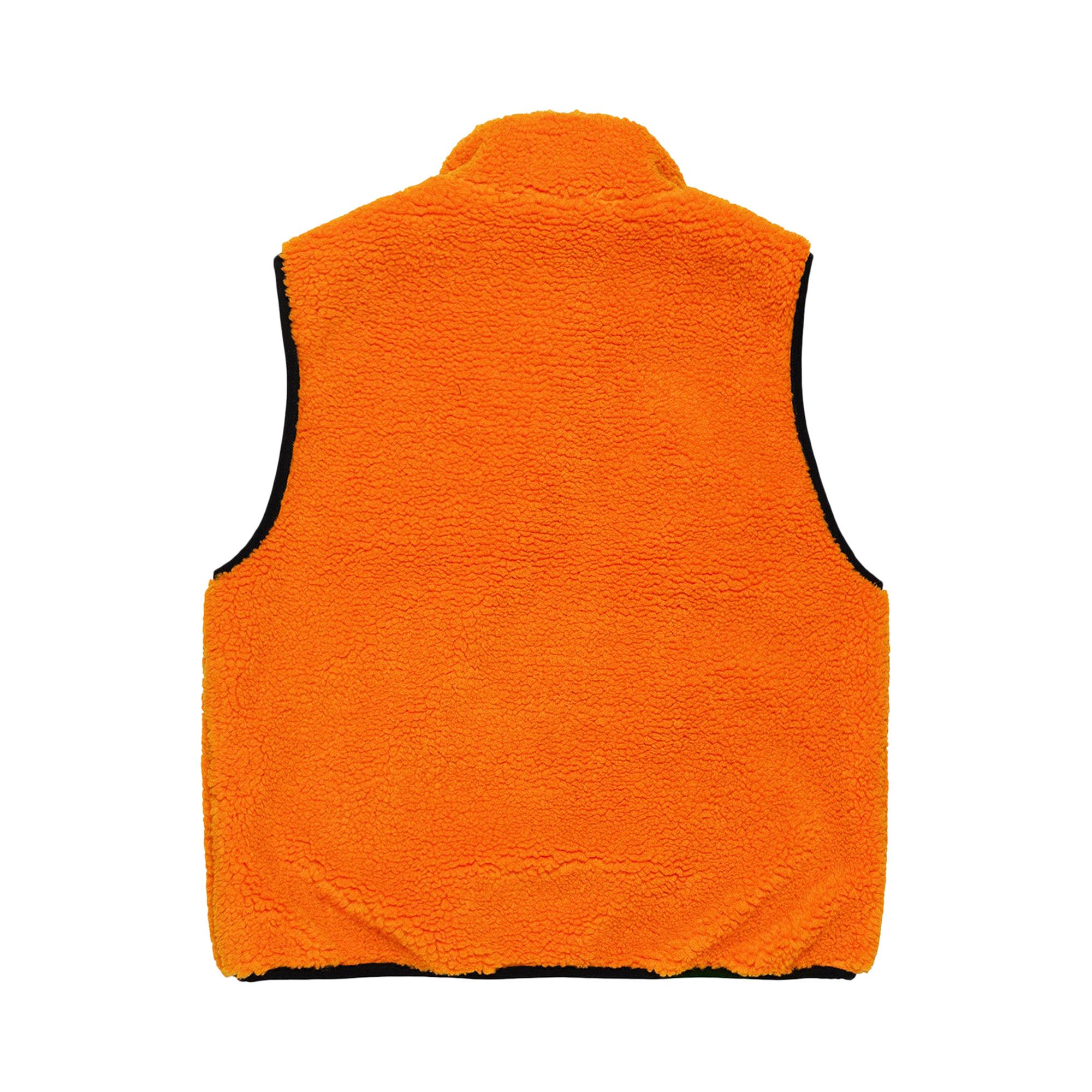 Buy Stussy Sherpa Reversible Vest 'Tangerine' - 118528 TANG