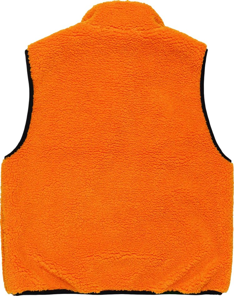 Stussy Sherpa Reversible Vest Tangerine