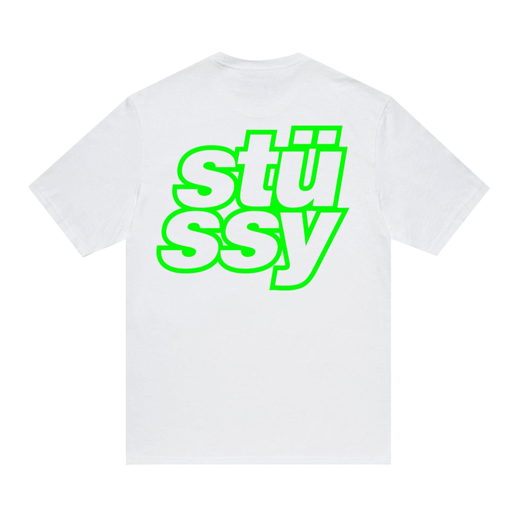 Buy Stussy Stacked Tee 'White' - 1904937 WHIT | GOAT