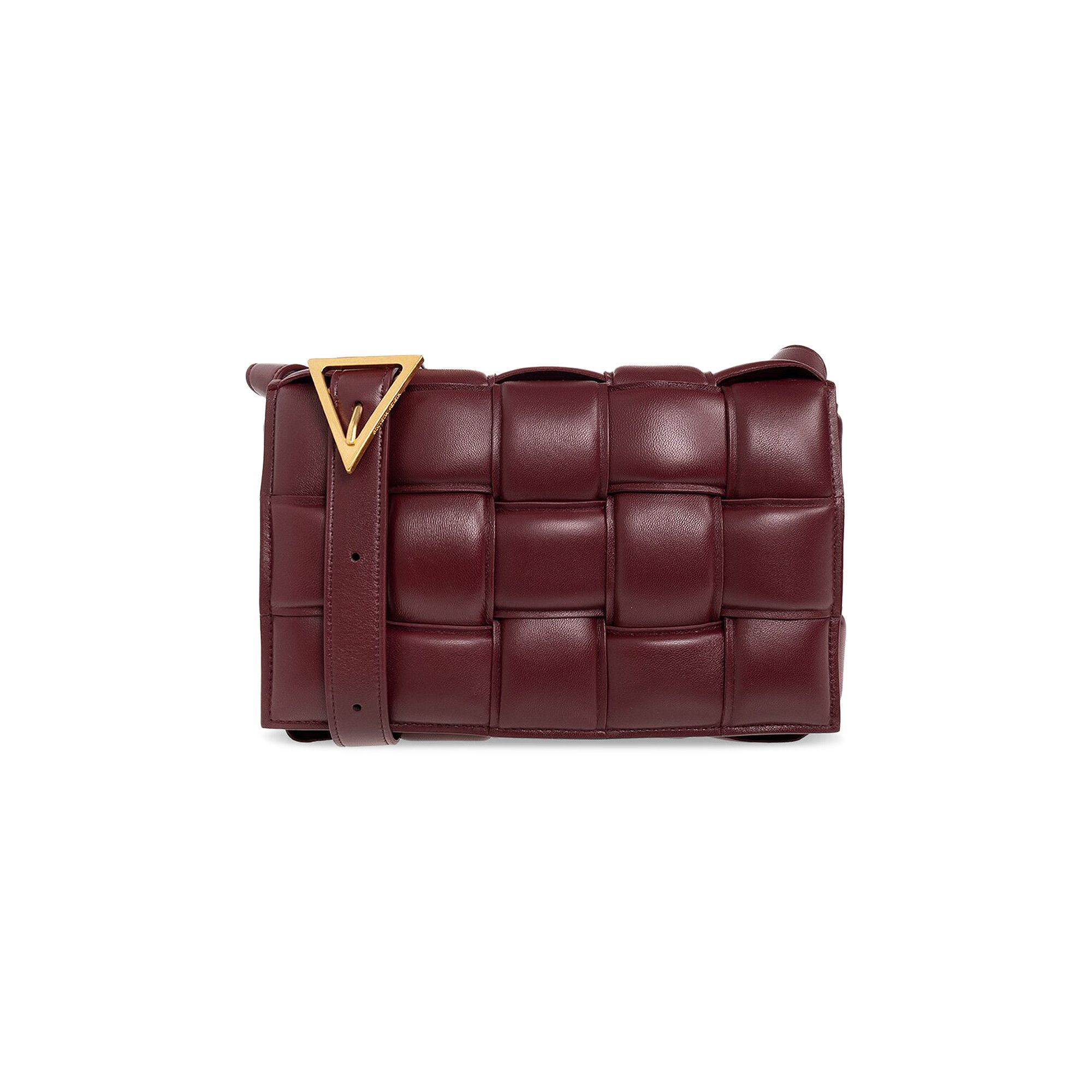 【BOTTEGA VENETA】Padded Leather Cassette Bag Barolo Buy Bottega Veneta Padded Cassette 'Barolo/Gold' - 591970