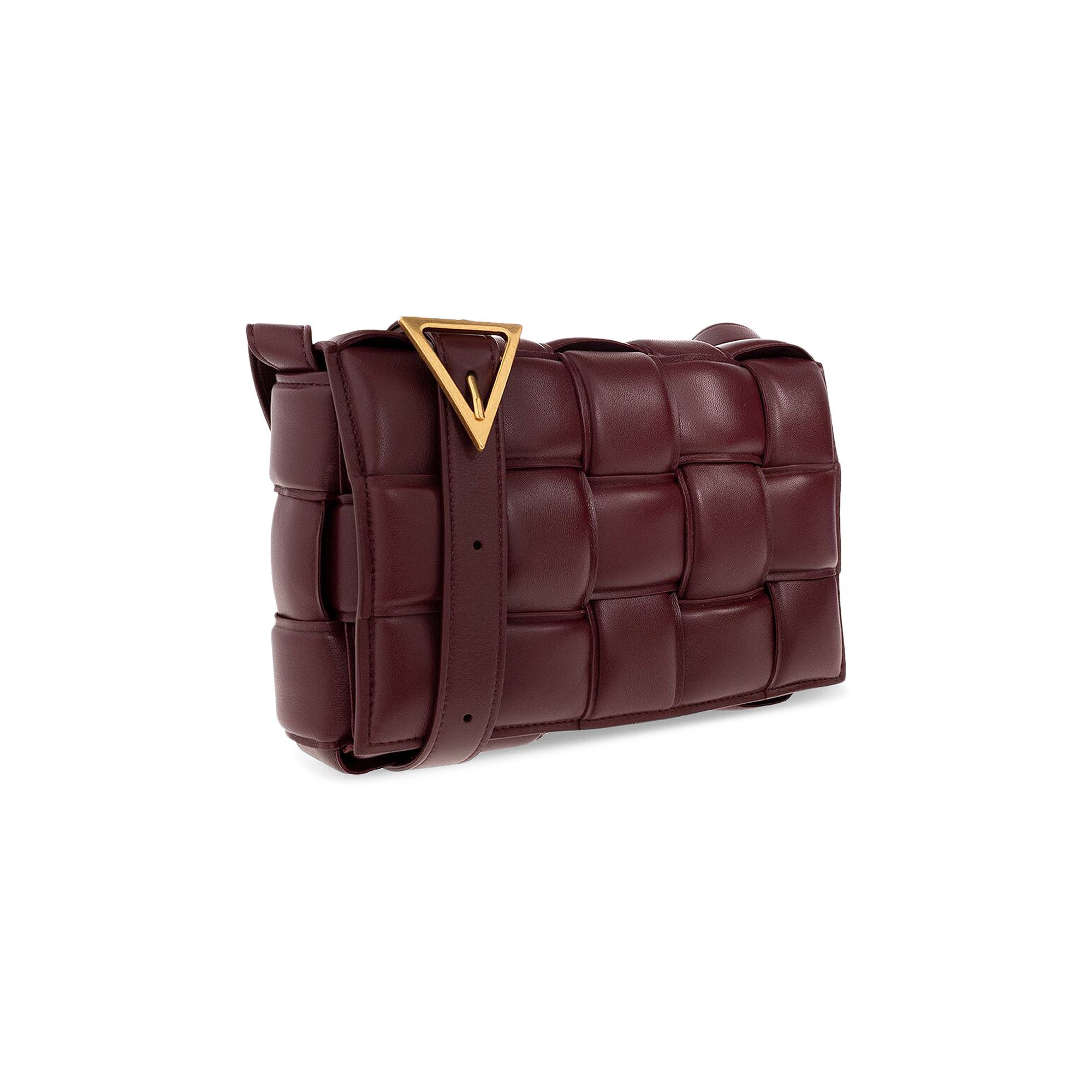【BOTTEGA VENETA】Padded Leather Cassette Bag Barolo Buy Bottega Veneta Padded Cassette 'Barolo/Gold' - 591970