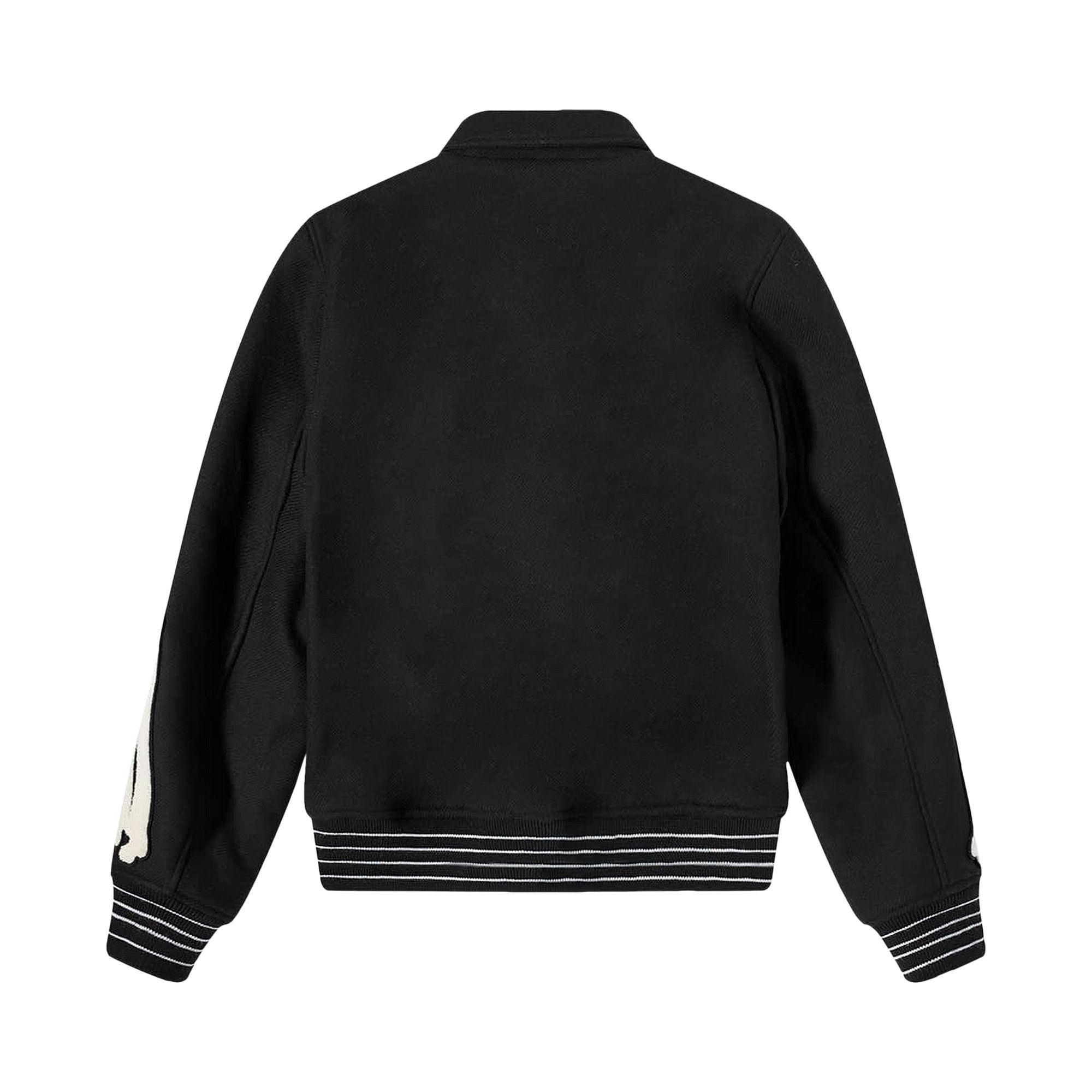 Buy Amiri Bones Varsity Jacket 'Black' - XMOS002 001 BLAC | GOAT