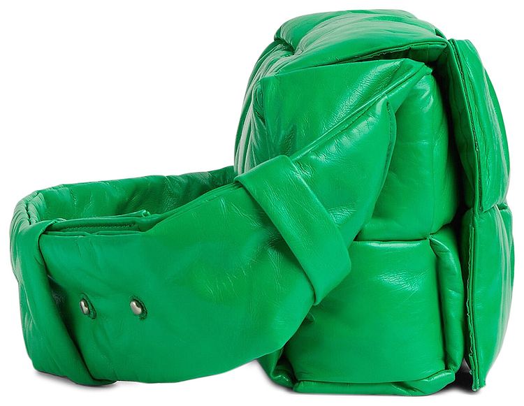 Bottega Veneta Padded Tech Parquet Cassette Bag ParakeetSilver