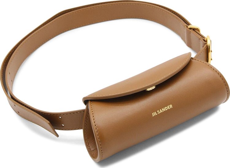 Jil Sander Cannolo Micro Bag Brown