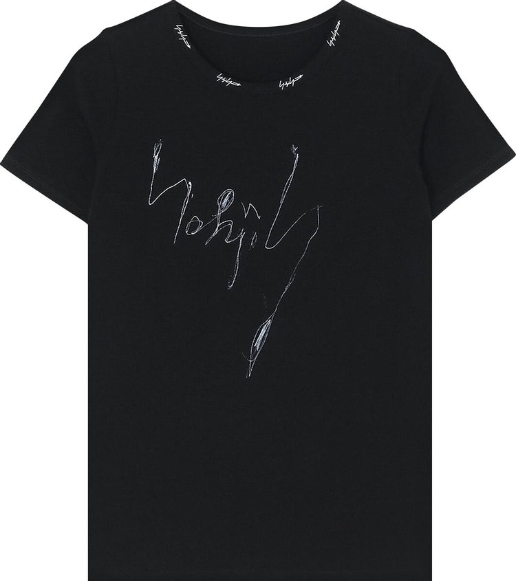 Yohji Yamamoto Message PT Short-Sleeve T-Shirt 'Black'