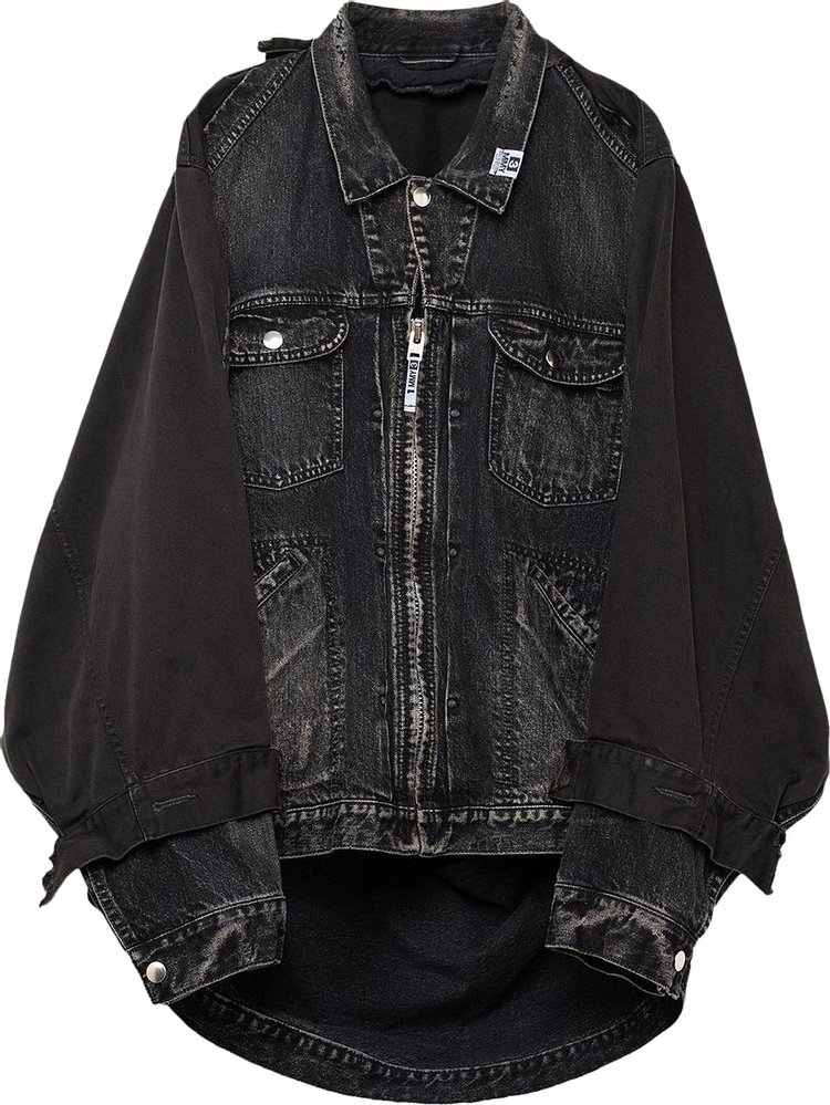 Maison Mihara Yasuhiro Back Covered Denim Jacket 'Black'