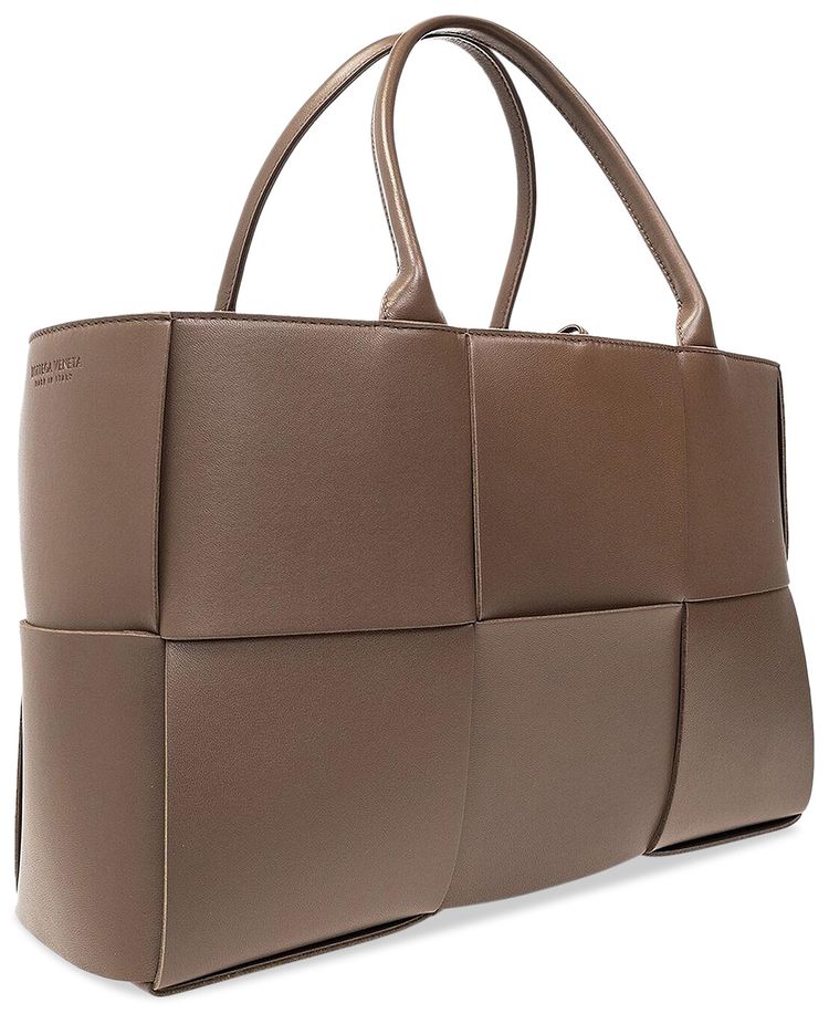 Bottega Veneta Medium Arco Tote Bag Taupe GreyGold