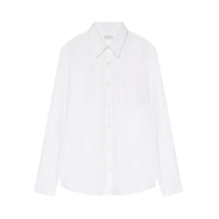 Dries Van Noten Poplin Shirt 'White'