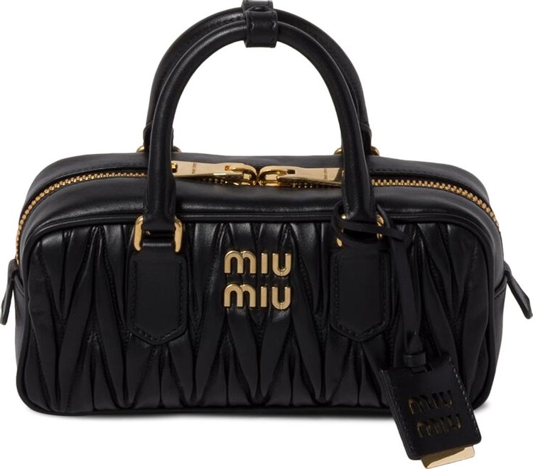 Buy Miu Miu Arcadie Matelasse Nappa Bag 'Black' - 5BB142 N88 F0002 V ...