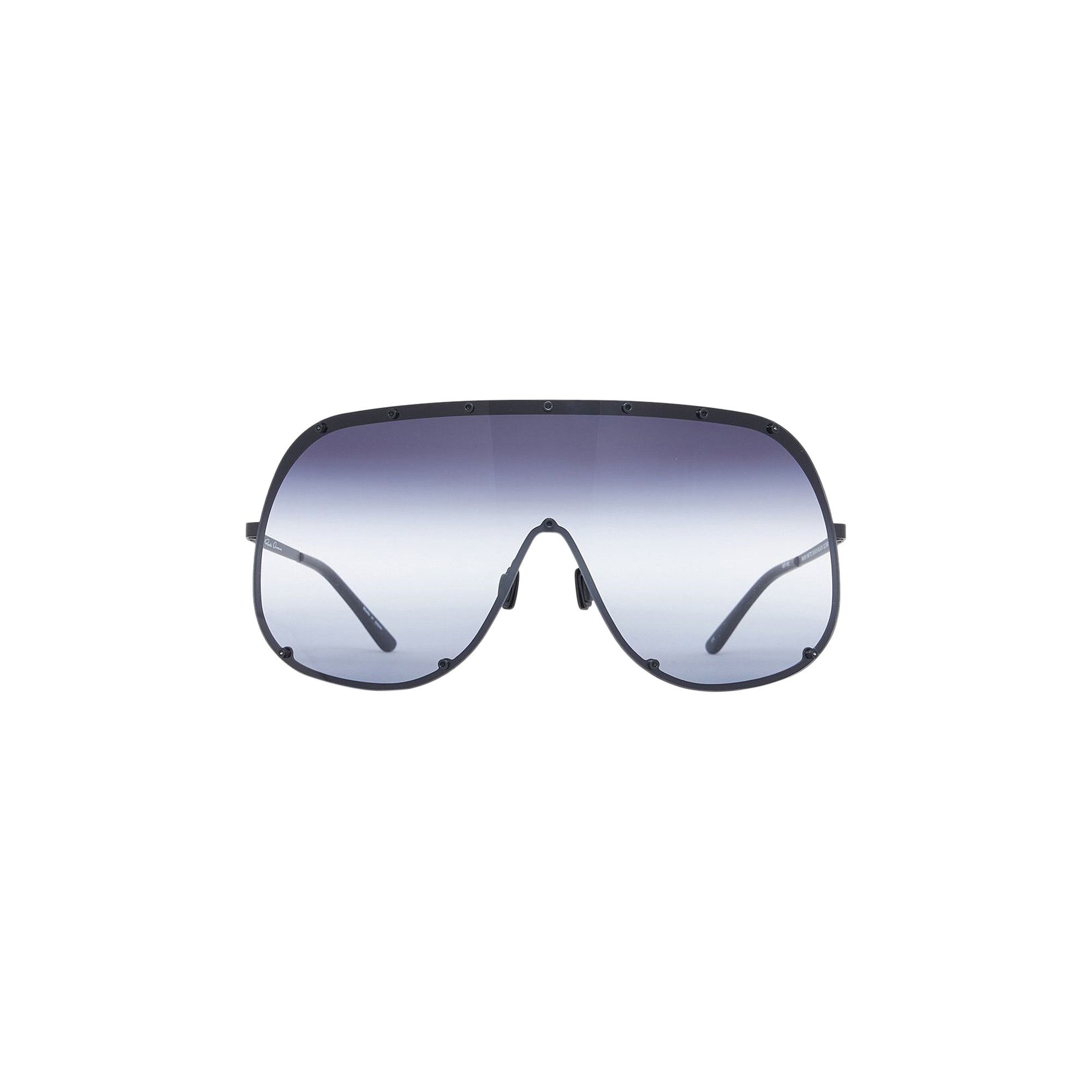 Buy Rick Owens Shield Sunglasses Black Clear RG0000006 GBLKDE 09D GOAT AU