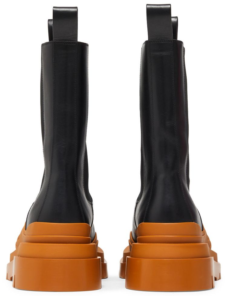 Bottega Veneta Tire Boot Black Cognac